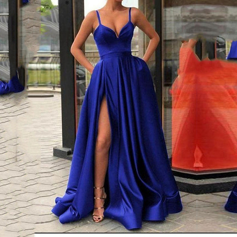 Lady Sexy Satin Evening Gowns