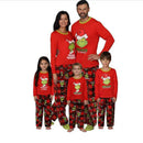  red grinch pajamas family set