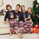 Jumping Deer In The Snowflake Family Matching Pajama