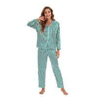 Women's Long Sleeve Satin Silk Pajamas