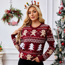 Women's Gingerbread With Christmas Tree Ugly Sweater