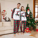 Green & Red Christmas Deer Holiday Family Pajamas Set