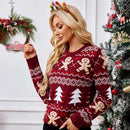 Women's Gingerbread With Christmas Tree Ugly Sweater