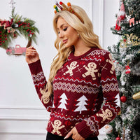 Women's Gingerbread With Christmas Tree Ugly Sweater