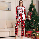 Red Christmas Deer With Tree Family Matching Pajamas