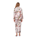 Women's Floral Print Long Sleeve Satin Pajamas