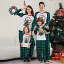 Blue Plaid Merry Christmas Tree Family Matching Pajamas Set