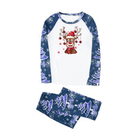 Starry Reindeer Blue Family Matching Pajamas