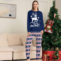 Jumping Happy Christmas Deer Family Matching Pajamas Set