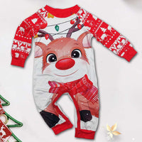 Reindeer With Red Light Family Matching Outfit