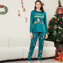 Santa Claus Gift Blue Family Matching Pajamas Set