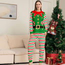 Elf Striped Christmas Family Matching Outfit Set