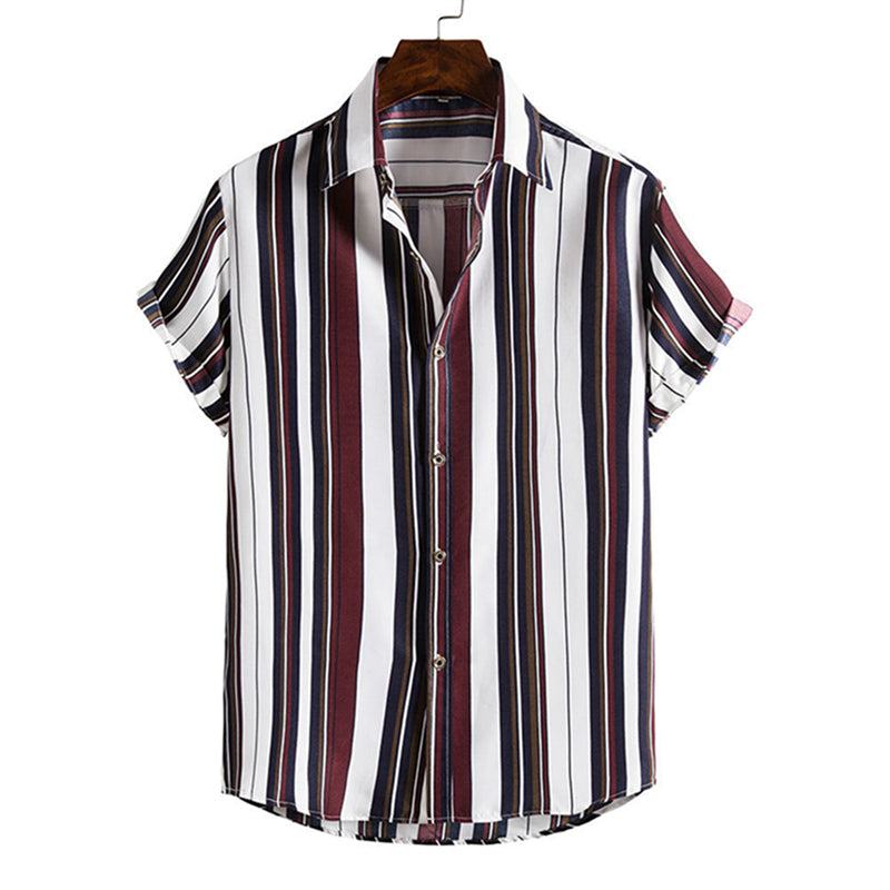 Men's Vertical Striped Casual Shirts