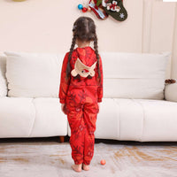 Red Christmas Deer Family Matching Jumpsuit