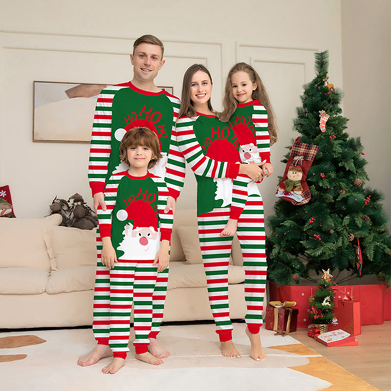 Christmas Striped Family Matching Pajamas