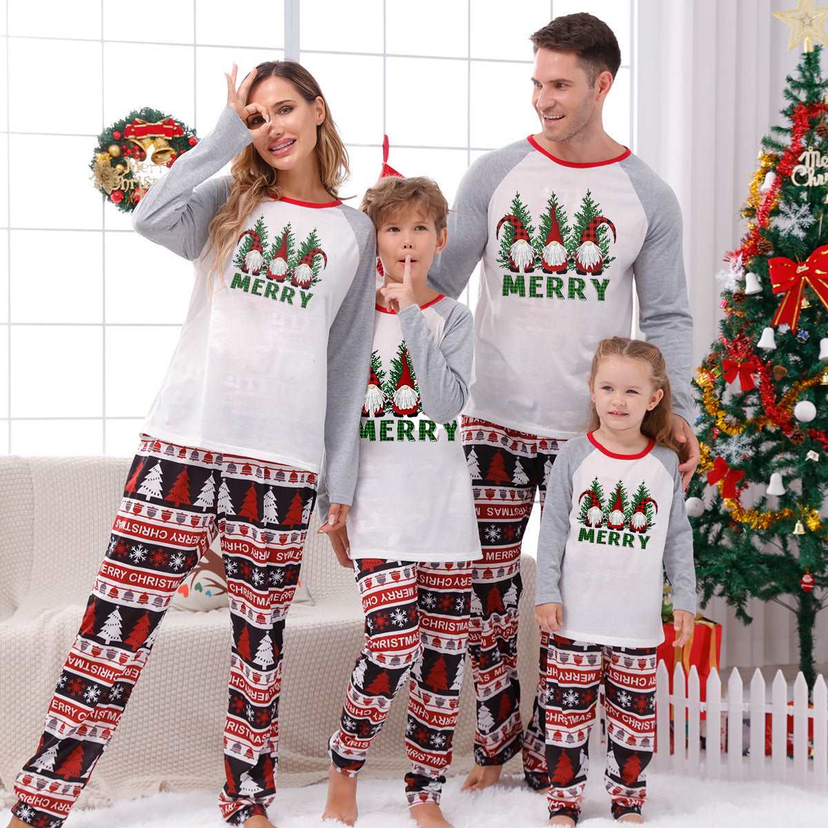 Christmas Rudolph Merry Christmas Family Matching Pajamas