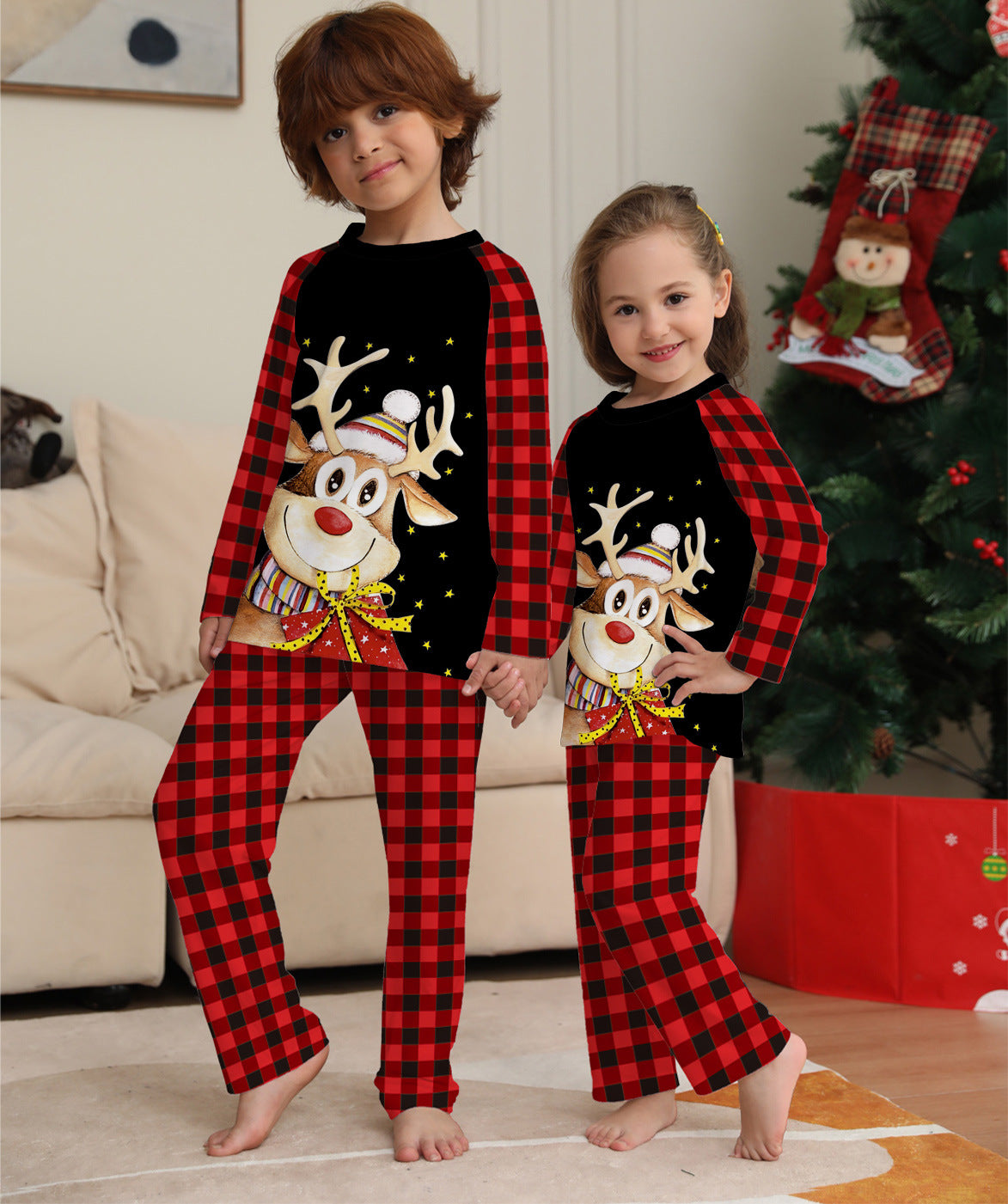 Christmas Deer Family Matching Pajamas
