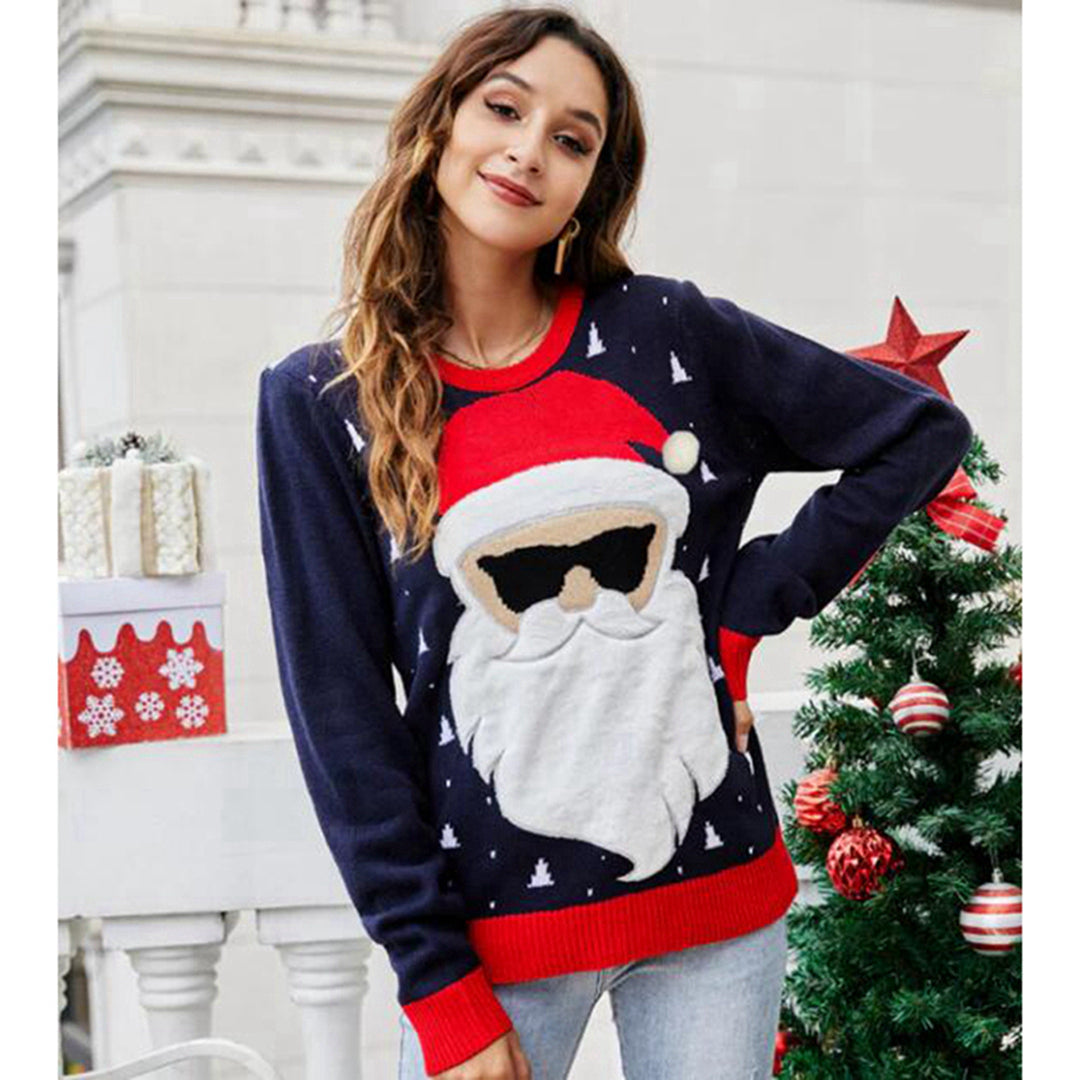 Women's Cute Santa Christmas Ugly Sweater