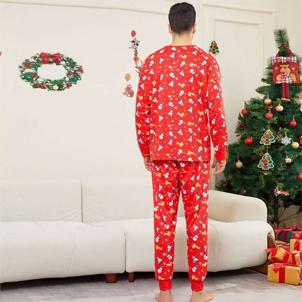 Snowman Christmas Tree Holiday Family Pajamas