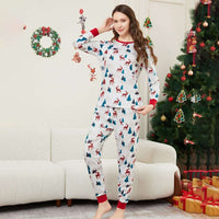 Christmas Tree & Deer Pattern Family Matching Pajamas