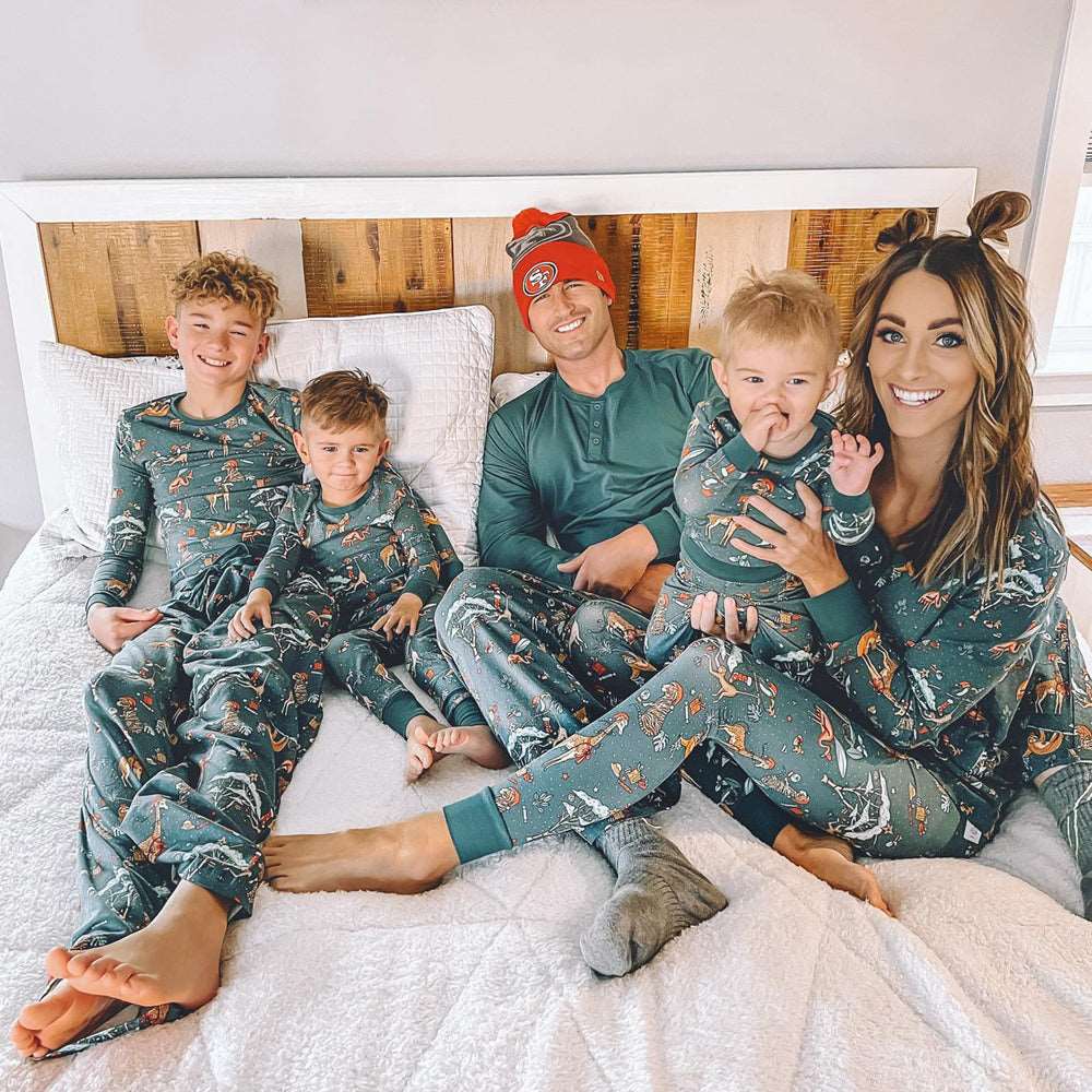 Sea Green Family  Pajamas