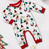 Christmas Tree & Deer Pattern Family Matching Pajamas