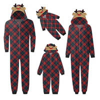 Red & Green Plaid Family Holiday Matching Jumpsuit