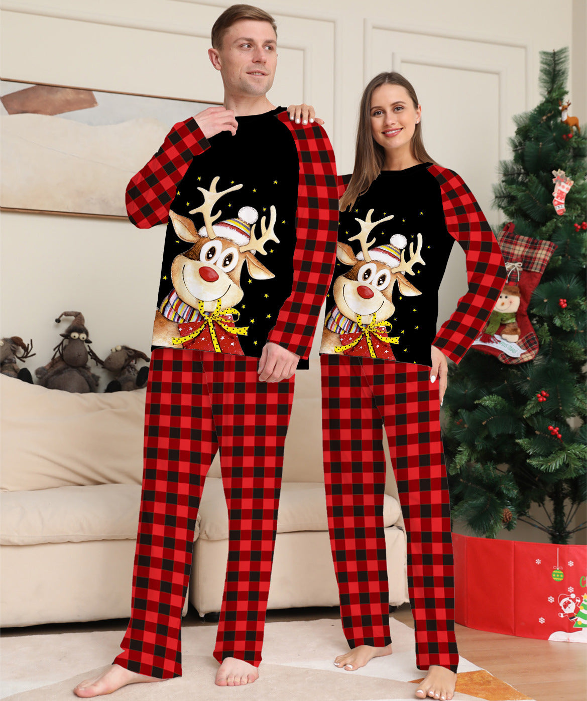 Christmas Deer Family Matching Pajamas