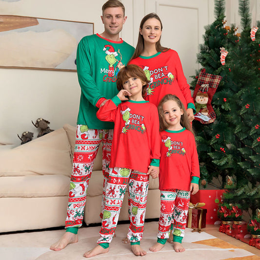 Christmas Family Grinch Pajamas Outfit