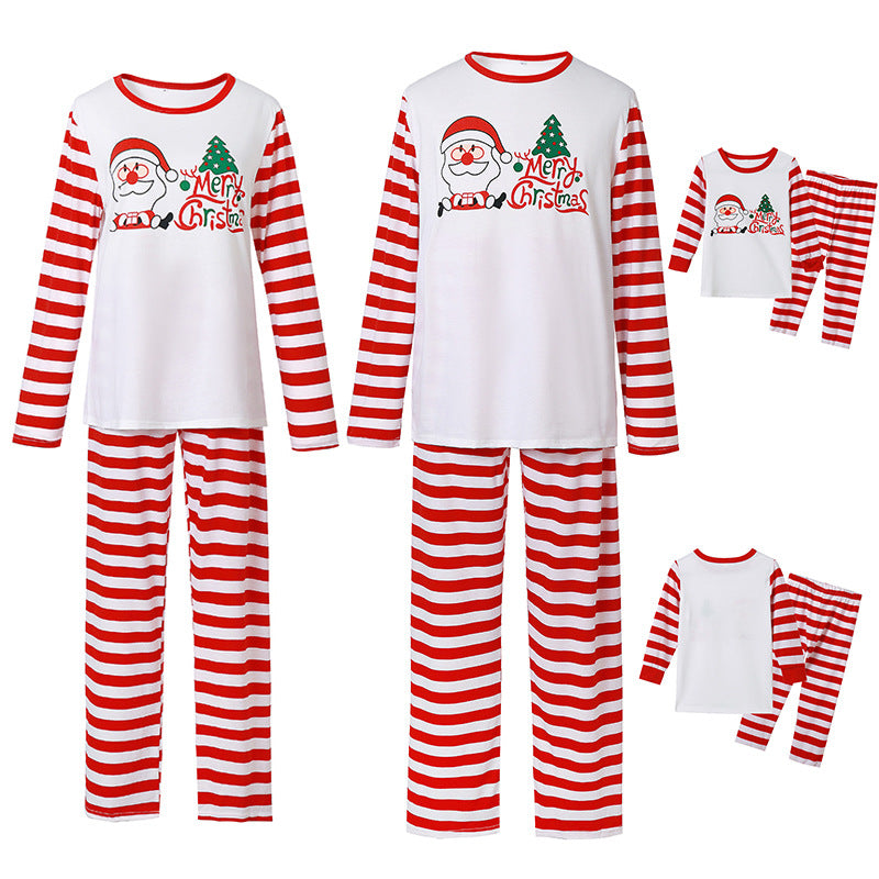 Red & White Santa Matching Family Pajamas