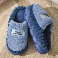 Mens Fuzzy Cotton Warm Slippers