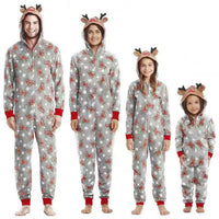 Jumpsuit with hoodie Matching family Christmas Pajama Set