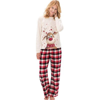 Holiday Family Matching Reindeer Pajamas Sets