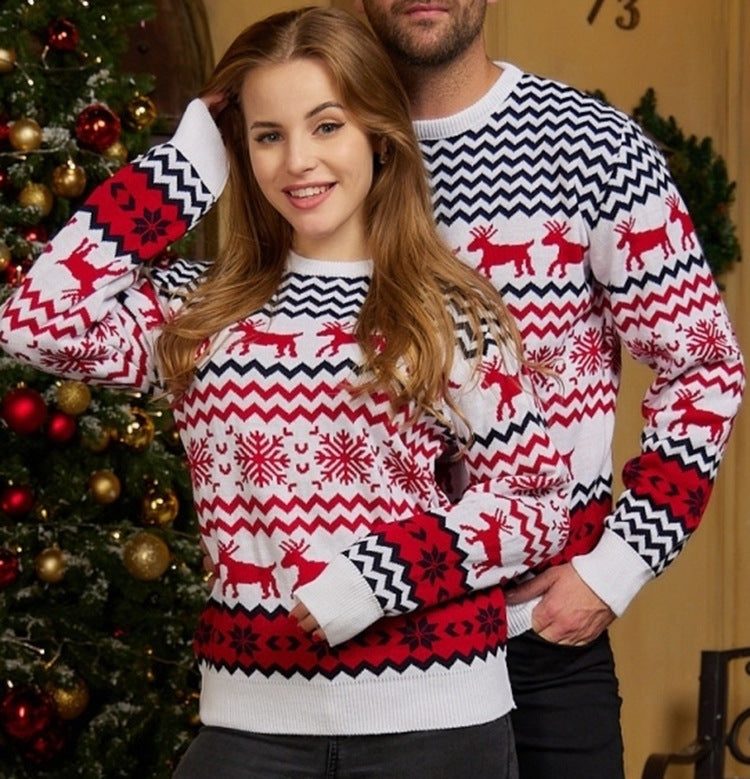 Reindeer & Snowflake Unisex Christmas Ugly Sweater