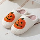 Halloween Pumpkin Plush Soft Slippers