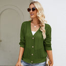 Women's Hollow Cardigan Knitted Sweater