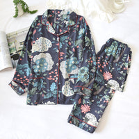 Women's Cotton Comfort Flower Print Pajamas Set