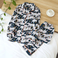 Women's Cotton Comfort Flower Print Pajamas Set