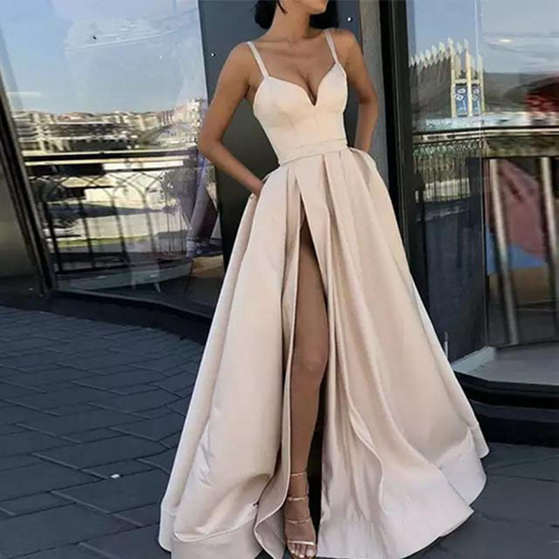 Lady Sexy Satin Evening Gowns