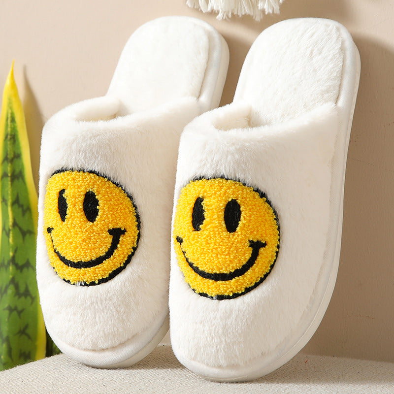 Women Happy Smile Face Indoor Slippers