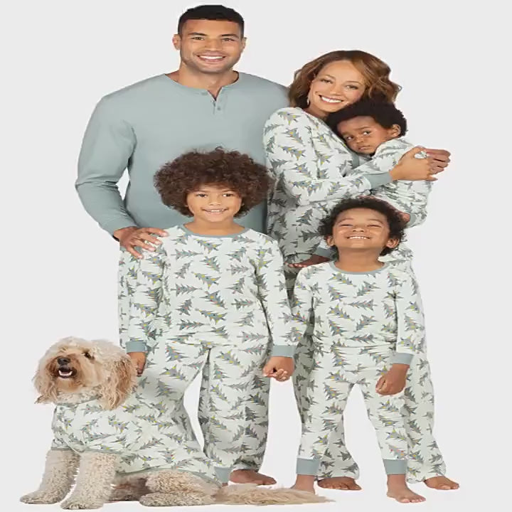 Starry In The Christmas Tree Family Holiday Pajamas Set