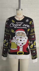 Drinking Santa Claus Ugly Christmas Sweater